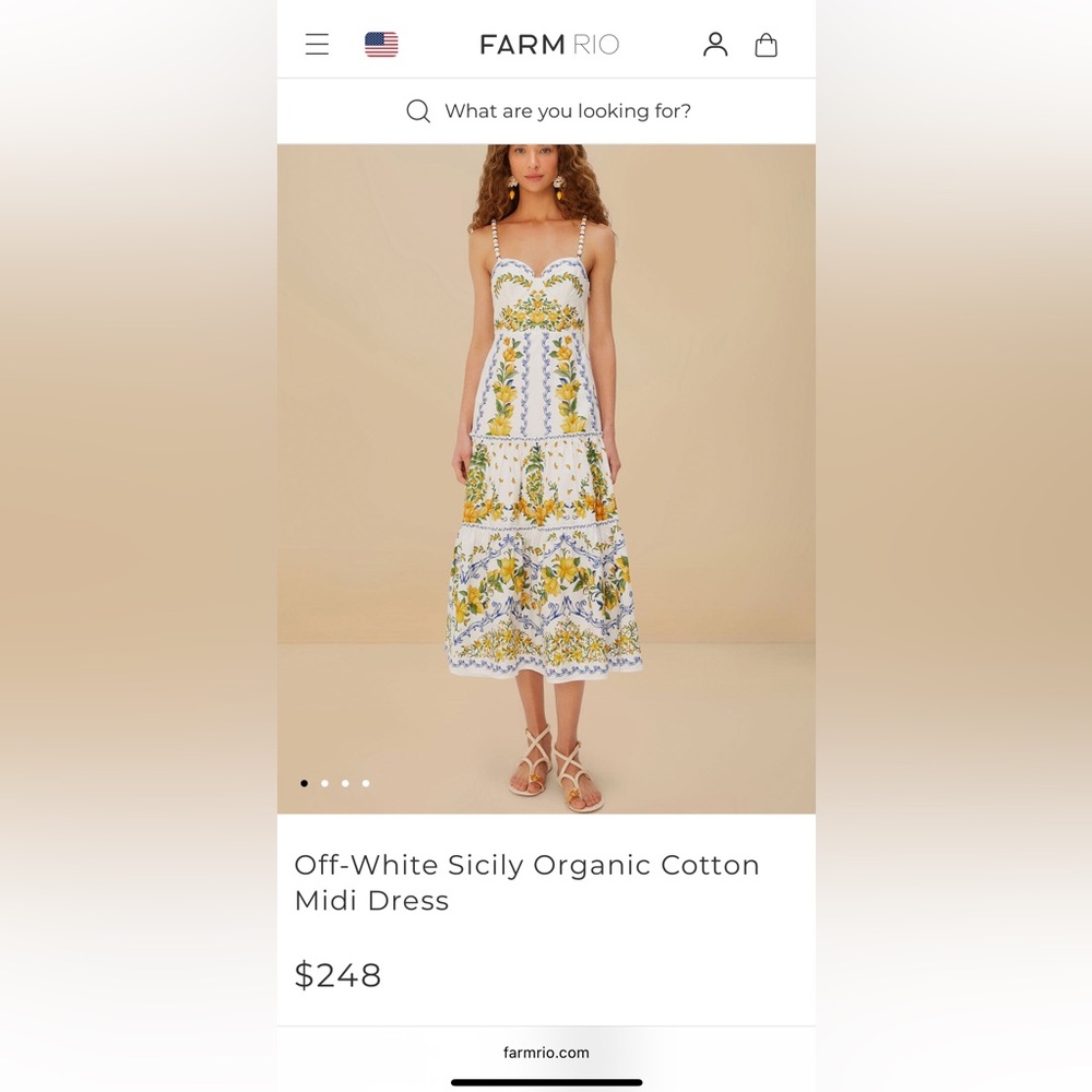 Farm rio - midi dress. Brand new with tags